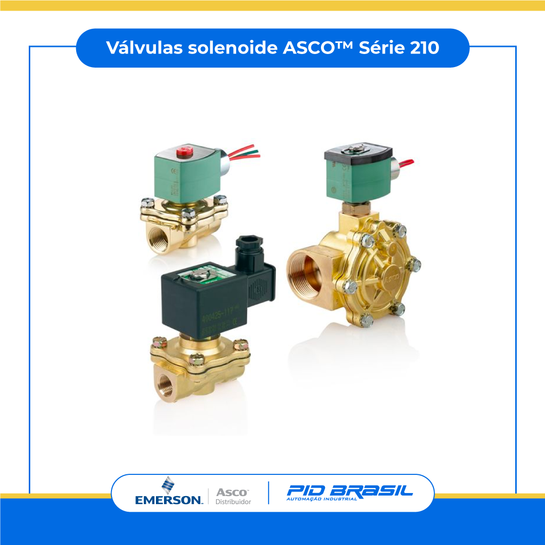 Válvulas Solenoides ASCO série 210